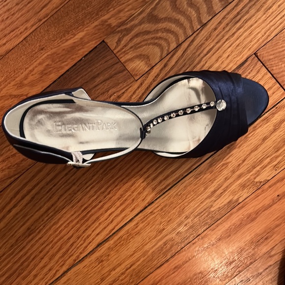 Elegant Park navy open toe dress shoe - Picture 2 of 2